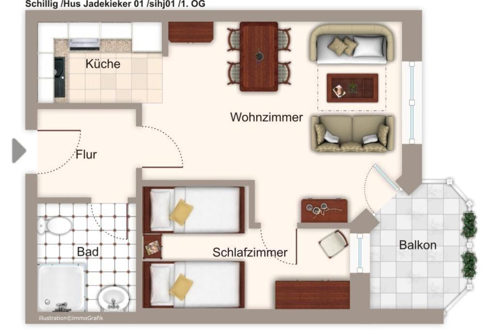 Hus Jadekieker Hus Jadekieker 01 Apartment Schillig Bagian luar foto